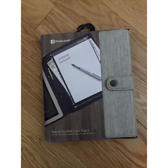 Tan Beige Agenda for iPad 2 & iPad 3 Booqpad BPD3-CFC New - Picture 1 of 4